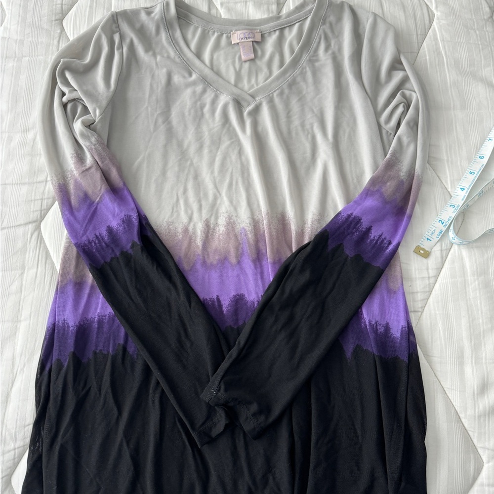 Women’s long sleeve lightweight mesh top